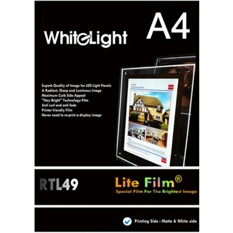 A4  Premium Lite Film for Laser & Ink Jet Printers (Pack of 50 Sheets)